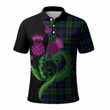 Bannatyne Tartan Polo Shirt Traditional Scottish Thistle