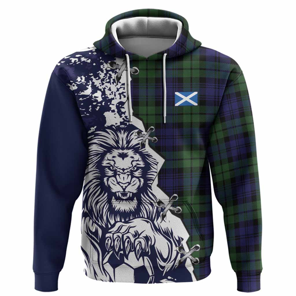 Bannatyne Tartan Scottish Hoodie Angry Lion With Soccer Ball Style