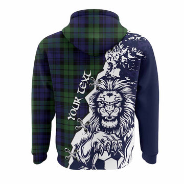 Bannatyne Tartan Scottish Hoodie Angry Lion With Soccer Ball Style