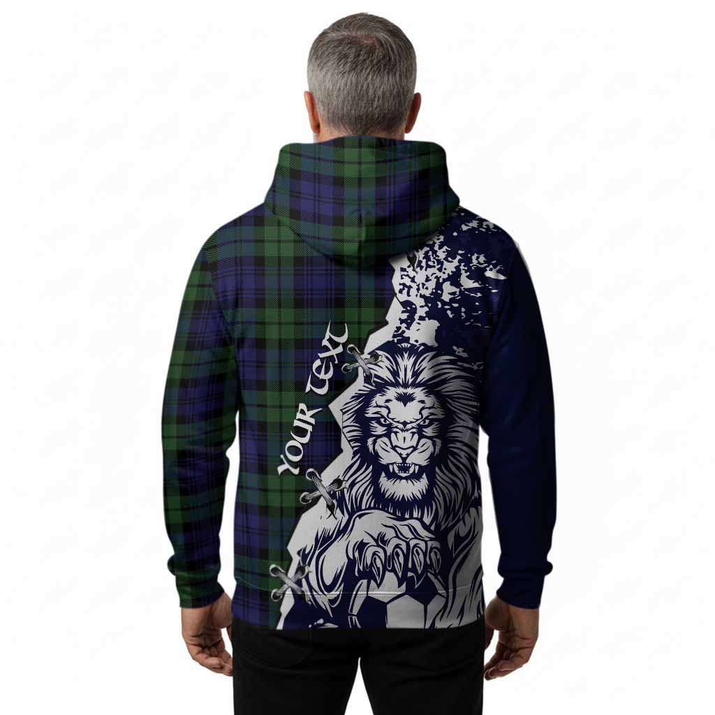 Bannatyne Tartan Scottish Hoodie Angry Lion With Soccer Ball Style