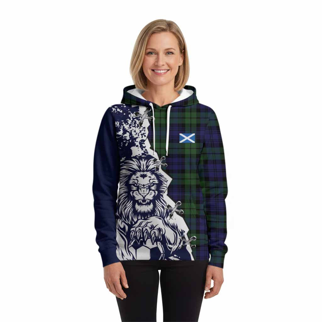 Bannatyne Tartan Scottish Hoodie Angry Lion With Soccer Ball Style