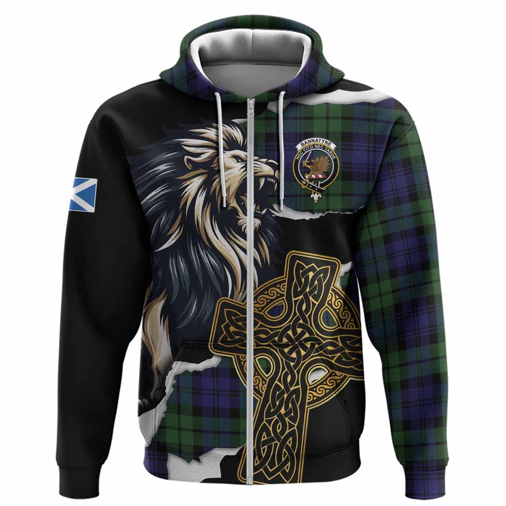 Bannatyne Tartan Scottish Hoodie Lion Celtic Heritage