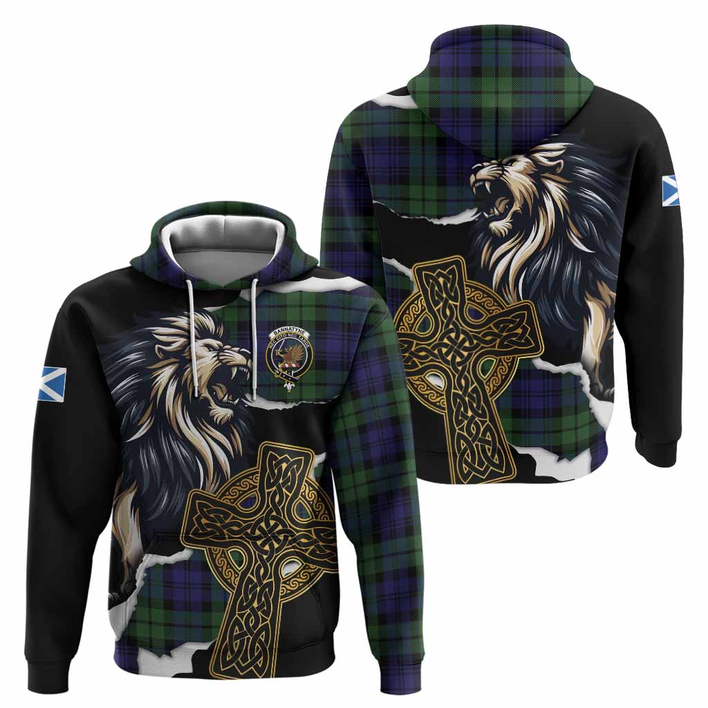 Bannatyne Tartan Scottish Hoodie Lion Celtic Heritage