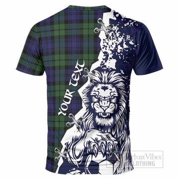 Bannatyne Tartan Scottish T-Shirt Angry Lion With Soccer Ball Style