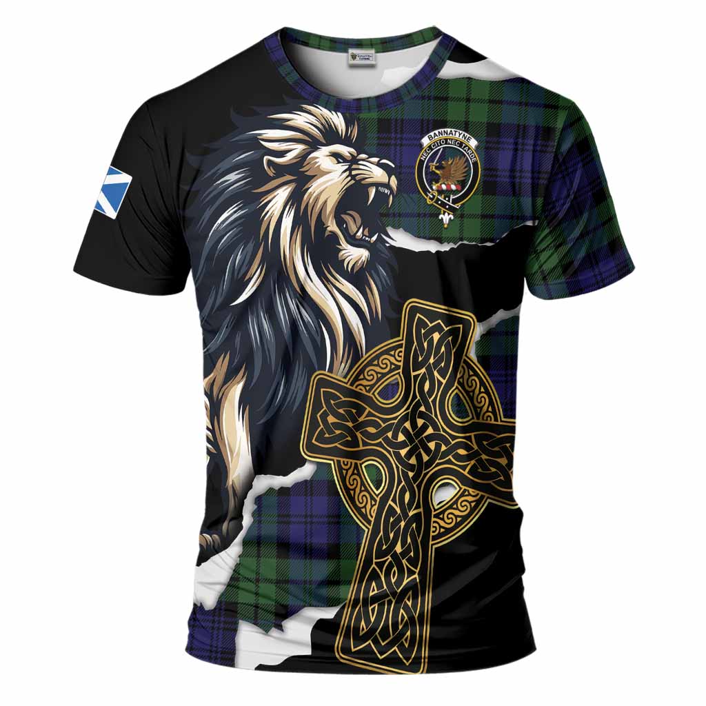 Bannatyne Tartan Scottish T-Shirt Lion Celtic Heritage