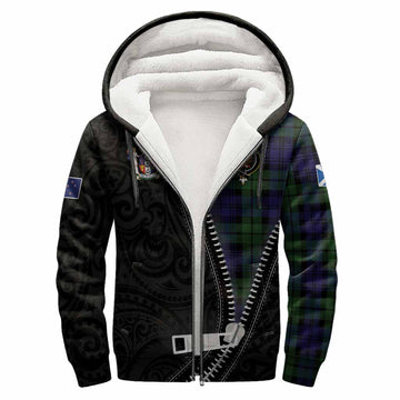Bannatyne Tartan Sherpa Hoodie New Zealand Pattern Unique Zipper Stylized