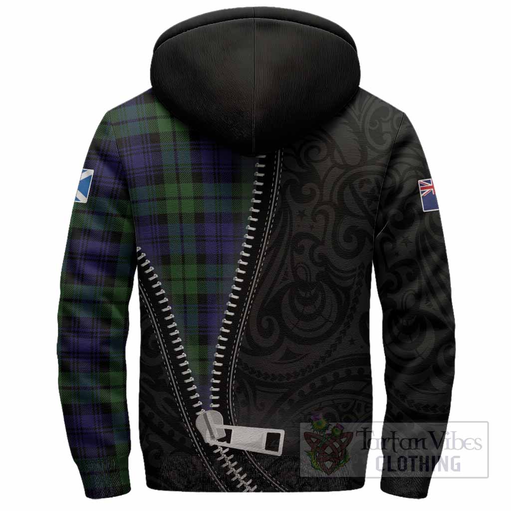 Bannatyne Tartan Sherpa Hoodie New Zealand Pattern Unique Zipper Stylized