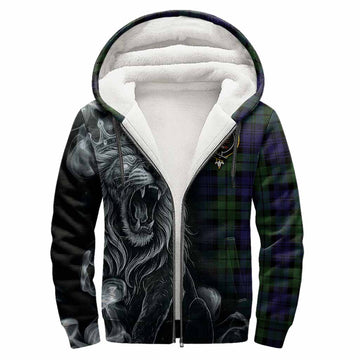 Bannatyne Tartan Sherpa Hoodie Roaring Lion Heritage