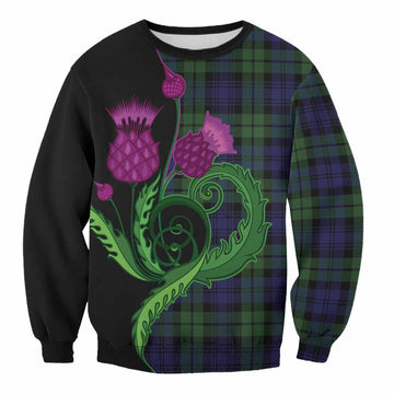 Bannatyne Tartan Sweatshirt Traditional Scottish Thistle
