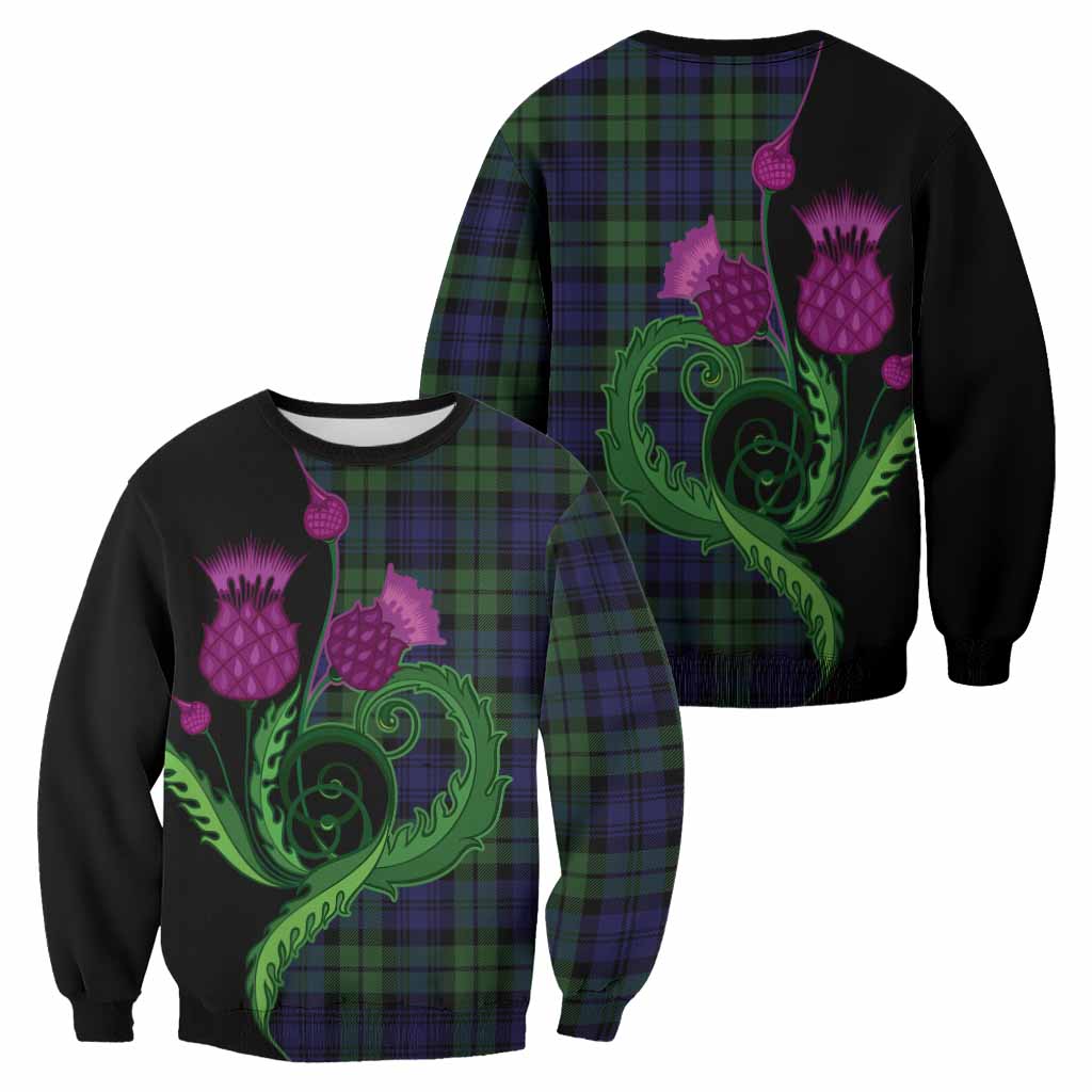 Bannatyne Tartan Sweatshirt Traditional Scottish Thistle