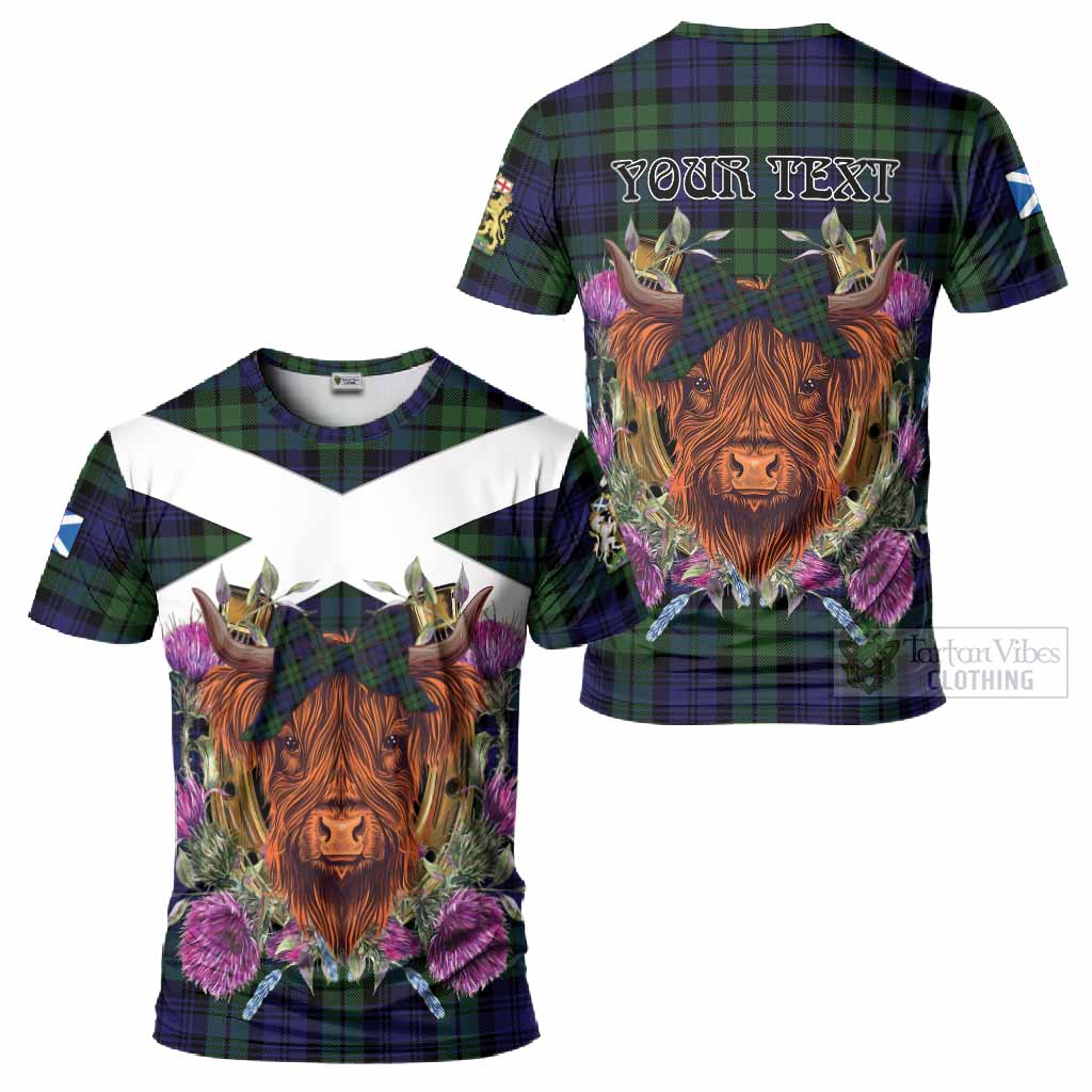 Bannatyne Tartan T-Shirt Scottish Thistle Heilan Coo