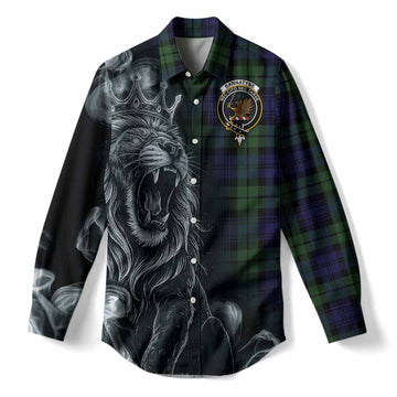 Bannatyne Tartan Women Casual Shirt Roaring Lion Heritage