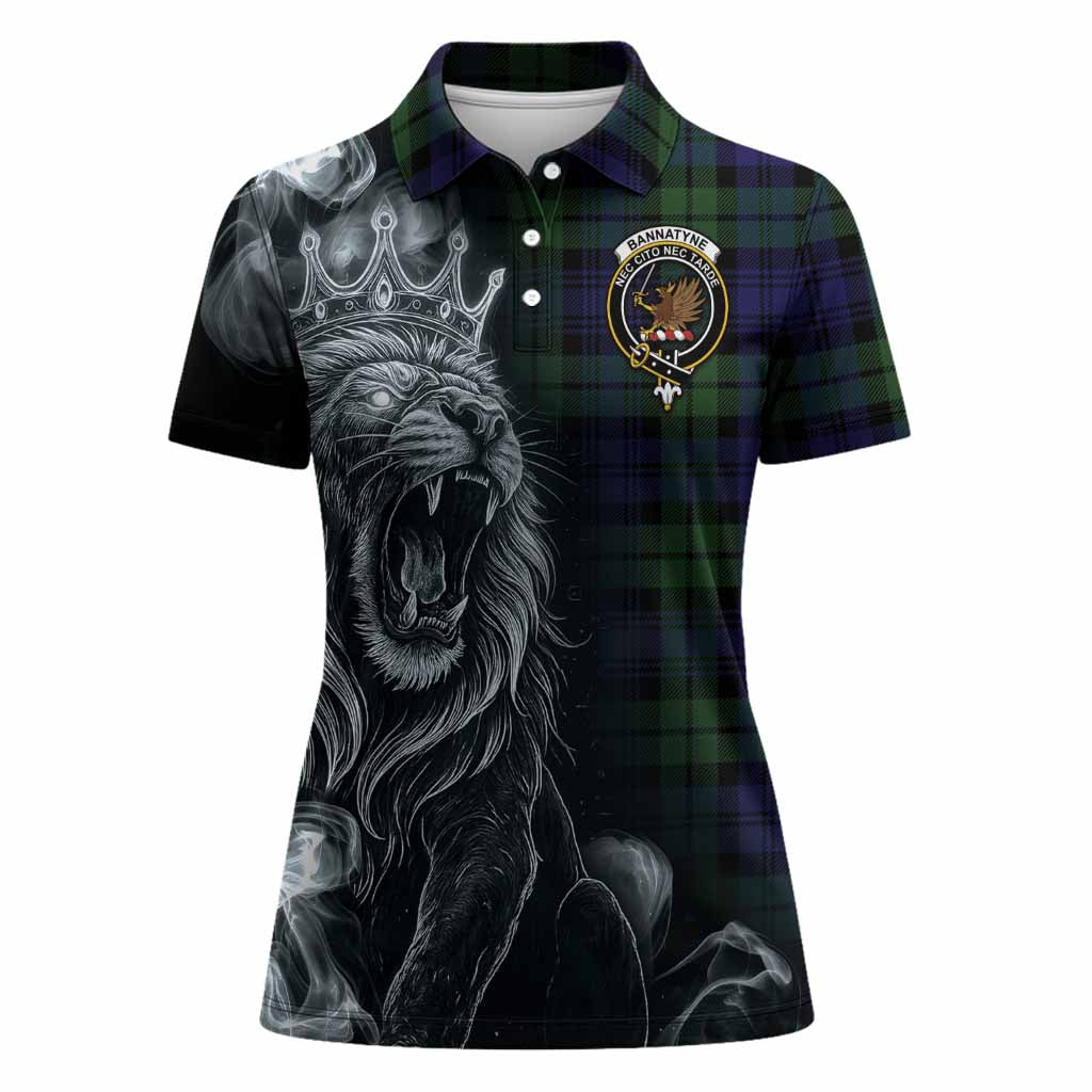 Bannatyne Tartan Women Polo Shirt Roaring Lion Heritage