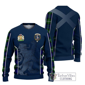 Bannerman Tartan Ugly Sweater with Family Crest and Lion Rampant Vibes Sport Style Unisex - Tartan Vibes Clothing