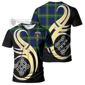 Bannerman Tartan T-Shirt with Family Crest and Celtic Symbol Style Kid's Shirt - Tartan Vibes Clothing