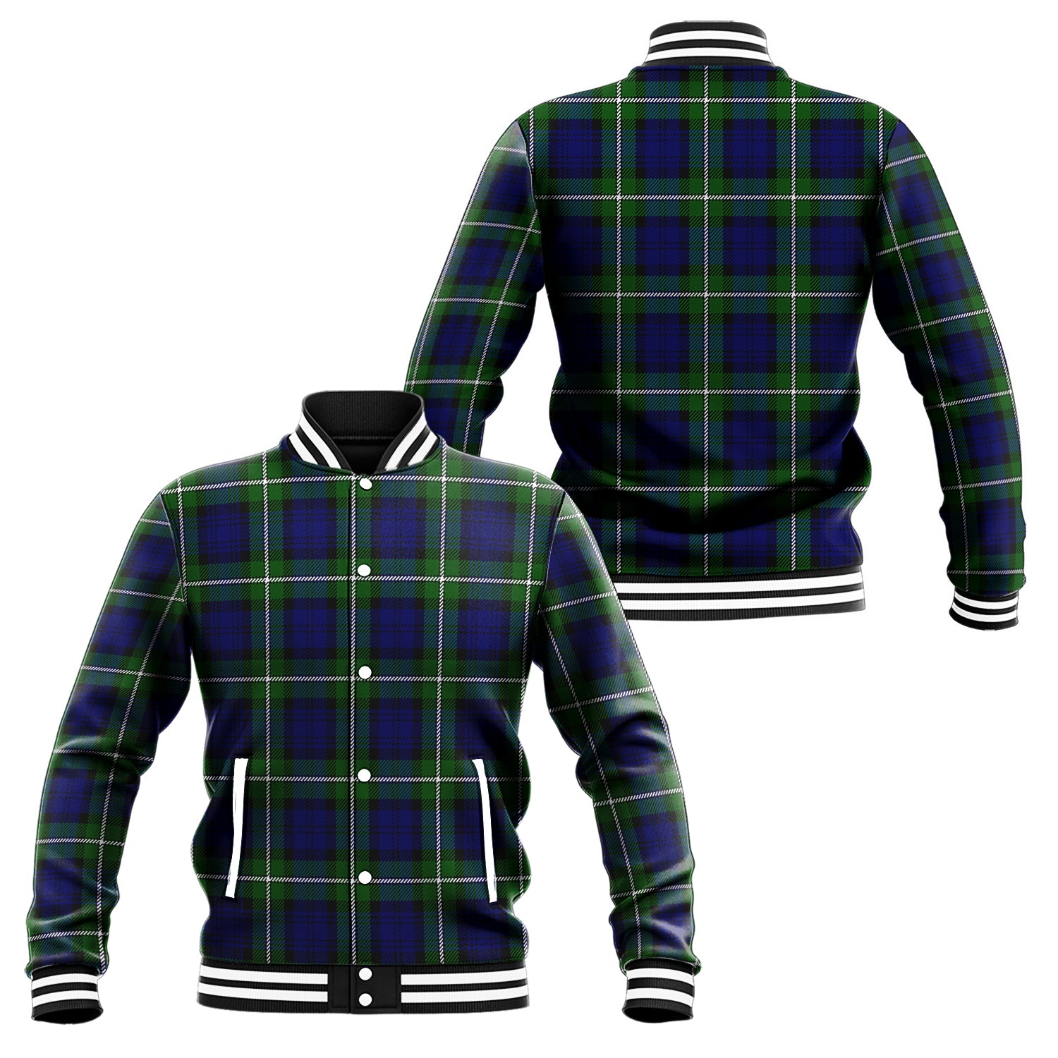 Bannerman Tartan Baseball Jacket Unisex - Tartan Vibes Clothing
