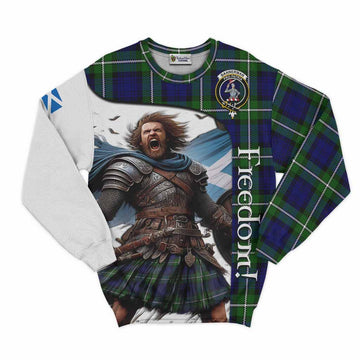 Bannerman Crest Tartan Sweatshirt Inspired by the Freedom of Scottish Warrior Unisex - Tartan Vibes Clothing
