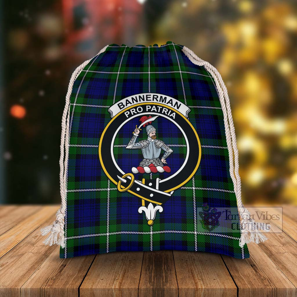 Bannerman Tartan Christmas Santa's Bag with Family Crest - Tartan Vibes Clothing