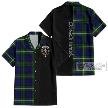 Bannerman Tartan Hawaiian Shirt with Family Crest and Half Of Me Style Kid - Tartan Vibes Clothing
