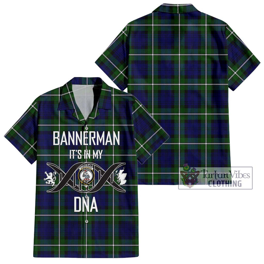 Bannerman Tartan Hawaiian Shirt with Family Crest DNA In Me Style Kid - Tartan Vibes Clothing