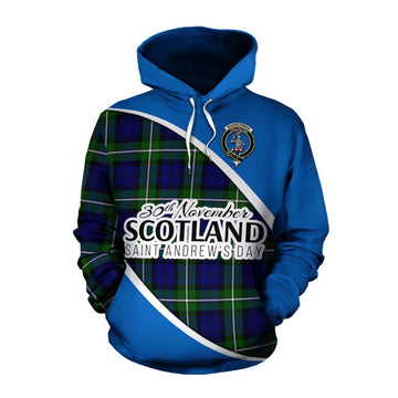 Bannerman Family Crest Tartan Cotton Hoodie Celebrate Saint Andrew's Day in Style Pullover Hoodie XS - Tartan Vibes Clothing