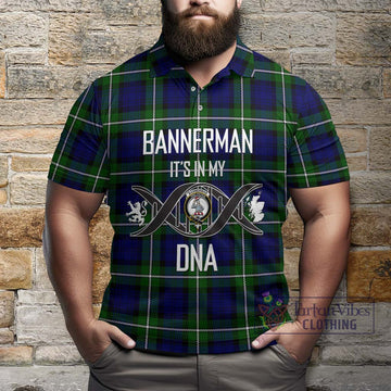 Bannerman Tartan Polo Shirt with Family Crest DNA In Me Style Kid - Tartan Vibes Clothing