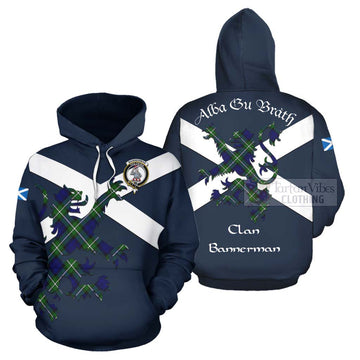 Bannerman Tartan Lion Rampant Hoodie Proudly Display Your Heritage with Alba Gu Brath and Clan Name Zip Hoodie - Tartan Vibes Clothing