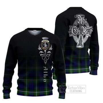 Bannerman Tartan Ugly Sweater Featuring Alba Gu Brath Family Crest Celtic Inspired Unisex - Tartan Vibes Clothing