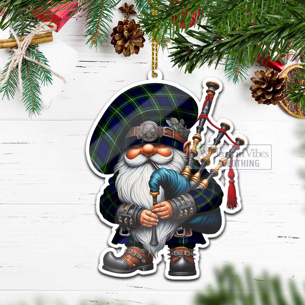 Tartan Vibes Clothing Bannerman Tartan Badpiper Gnome Christmas Ornament