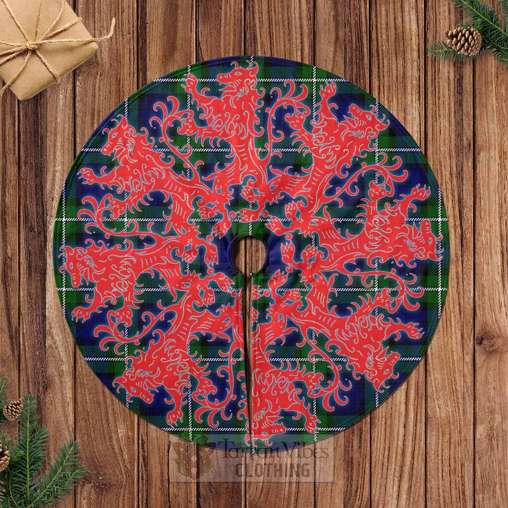 Bannerman Tartan Christmas Tree Skirt Lion Rampant Style Casual Tree Skirts - Tartan Vibes Clothing