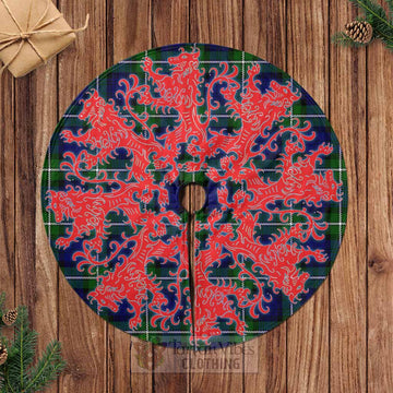 Tartan Vibes Clothing Bannerman Tartan Christmas Tree Skirt Lion Rampant Style
