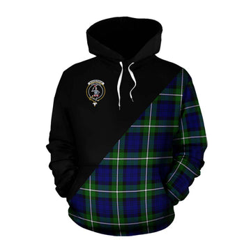 Bannerman Tartan Cotton Hoodie with Family Crest and Military Logo Style Pullover Hoodie XS - Tartan Vibes Clothing