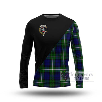 Bannerman Tartan Long Sleeve T-Shirt with Family Crest and Military Logo Style Unisex - Tartan Vibes Clothing