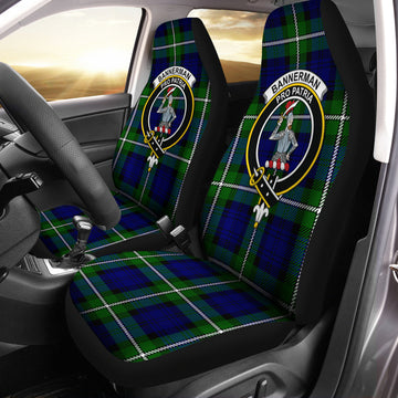 Bannerman Tartan Car Seat Cover with Family Crest One Size - Tartan Vibes Clothing