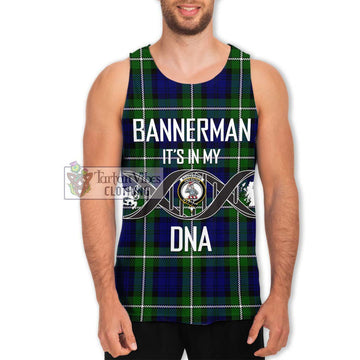 Bannerman Tartan Men's Tank Top with Family Crest DNA In Me Style Men - Tartan Vibes Clothing