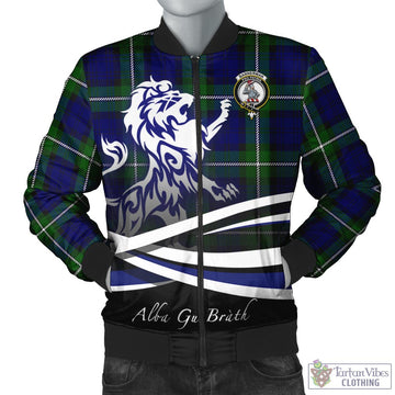 Bannerman Tartan Bomber Jacket with Alba Gu Brath Regal Lion Emblem Unisex - Tartan Vibes Clothing