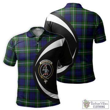 Bannerman Tartan Men's Polo Shirt with Family Crest Circle Style Kid - Tartan Vibes Clothing