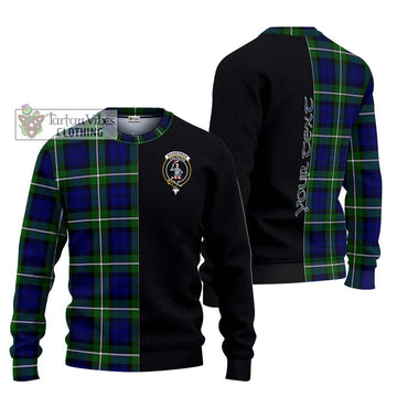 Bannerman Tartan Ugly Sweater with Family Crest and Half Of Me Style Unisex - Tartan Vibes Clothing