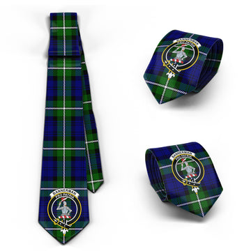 Bannerman Tartan Classic Necktie with Family Crest