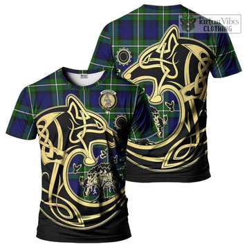 Bannerman Tartan T-Shirt with Family Crest Celtic Wolf Style Kid's Shirt - Tartan Vibes Clothing