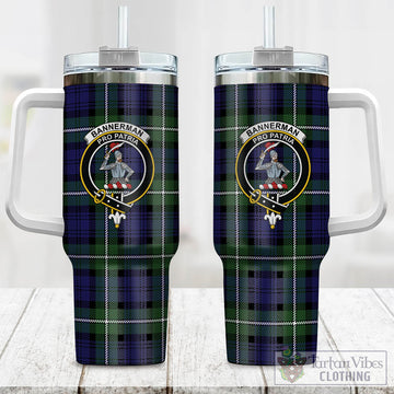 Bannerman Tartan and Family Crest Tumbler with Handle