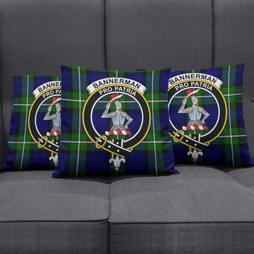 Bannerman Tartan Pillow Cover with Family Crest Rectangle Pillow Cover 51*91cm - Tartan Vibes Clothing