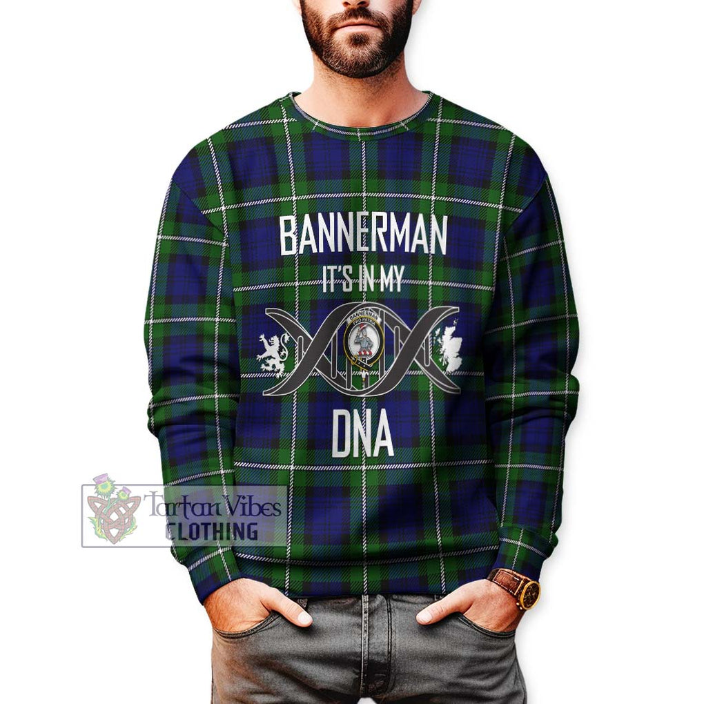 Bannerman Tartan Sweatshirt with Family Crest DNA In Me Style Unisex - Tartan Vibes Clothing