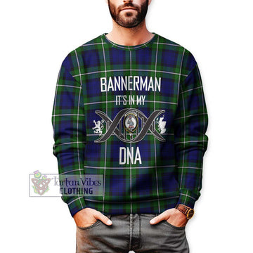 Bannerman Tartan Sweatshirt with Family Crest DNA In Me Style Unisex - Tartan Vibes Clothing