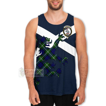 Bannerman Tartan Lion Rampant Men's Tank Top Proudly Display Your Heritage with Alba Gu Brath and Clan Name Men - Tartan Vibes Clothing