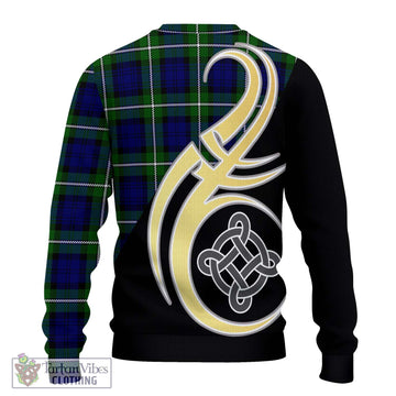 Bannerman Tartan Ugly Sweater with Family Crest and Celtic Symbol Style - Tartan Vibes Clothing
