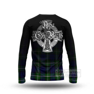 Bannerman Tartan Long Sleeve T-Shirt Featuring Alba Gu Brath Family Crest Celtic Inspired - Tartan Vibes Clothing