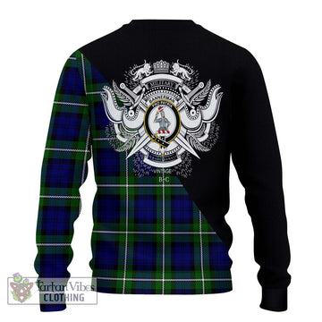 Bannerman Tartan Ugly Sweater with Family Crest and Military Logo Style - Tartan Vibes Clothing