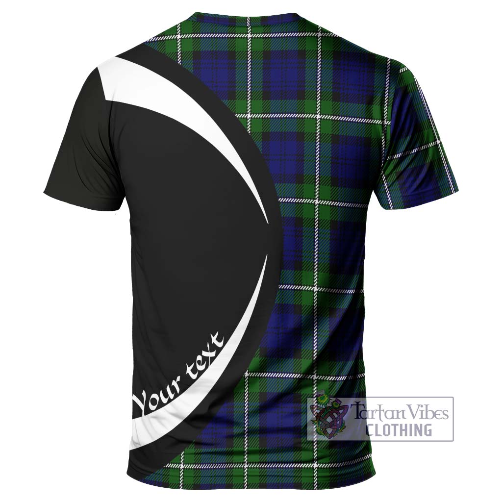 Bannerman Tartan T-Shirt with Family Crest Circle Style - Tartan Vibes Clothing