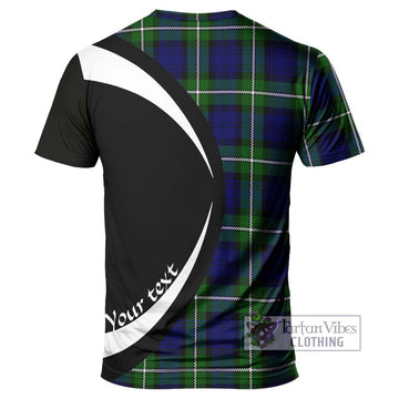 Bannerman Tartan T-Shirt with Family Crest Circle Style - Tartan Vibes Clothing